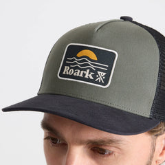 Station Trucker Snapback Hat - Military