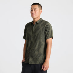 Bless Up Breathable Stretch Shirt - Military Kelp