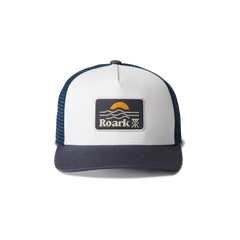 Station Trucker Snapback Hat - White/Navy