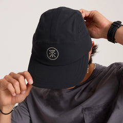 Alta Elite Run Hat Strapback Hat - Black